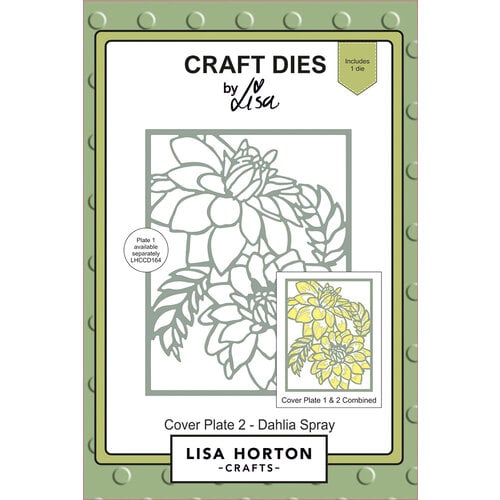 Lisa Horton Crafts - Dies - Cover Plate Two - Dahlia Spray
