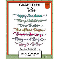 Lisa Horton Crafts - Dies - Festive Tatty Words