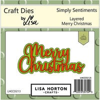 Lisa Horton Crafts - Layering Dies - Merry Christmas