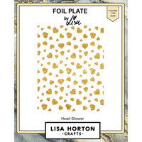 Lisa Horton Crafts - Hot Foil Plate - Heart Shower