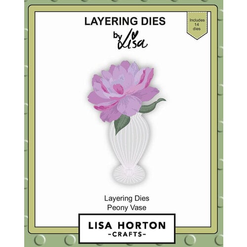 Lisa Horton Crafts - Layering Dies - Peony Vase
