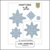 Lisa Horton Crafts - Christmas - Dies - XL Snowflakes