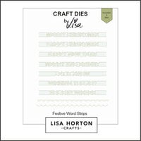 Lisa Horton Crafts - Christmas - Dies - Festive Word Strips