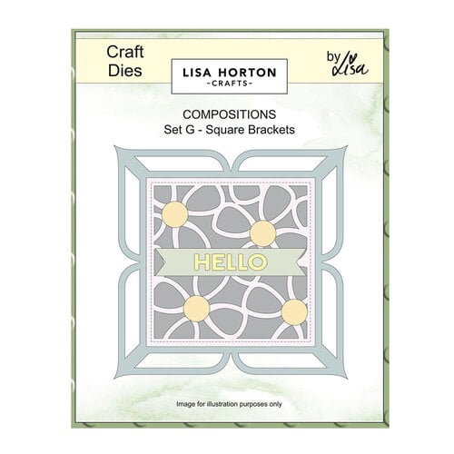 Lisa Horton Crafts - Dies - Composition Dies - Set G - Square Brackets