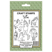 Lisa Horton Crafts - Clear Photopolymer Stamps - Believe In Unicorns