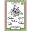 Lisa Horton Crafts - Christmas - Clear Photopolymer Stamps - Sketchy Poinsettia