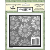 Lisa Horton Crafts - 3D Embossing Folder - Sunflower