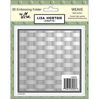 Lisa Horton Crafts - 3D Embossing Folder - Weave