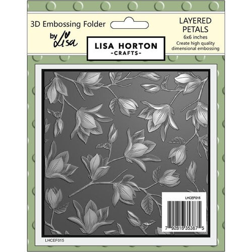 Lisa Horton Crafts - 3D Embossing Folder - Layered Petals