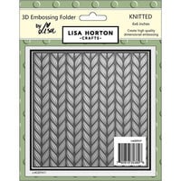 Lisa Horton Crafts - 3D Embossing Folder - Knitted