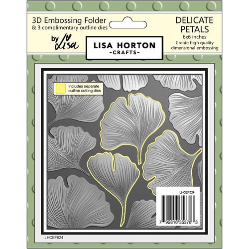 Lisa Horton Crafts - 3D Embossing Folder with Coordinating Dies - Delicate Petals
