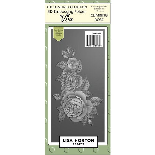 Lisa Horton Crafts - 3D Embossing Folder with Coordinating Dies - Climbing Rose