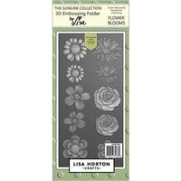 Lisa Horton Crafts - 3D Embossing Folder with Coordinating Dies - Flower Blooms