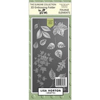 Lisa Horton Crafts - 3D Embossing Folder with Coordinating Dies - Foliage Elements