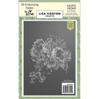 Lisa Horton Crafts - 3D Embossing Folder - Exotic Peony