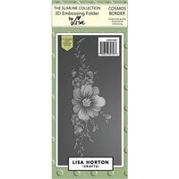 Lisa Horton Crafts - Slimline - 3D Embossing Folder with Coordinating Dies - Cosmos Border