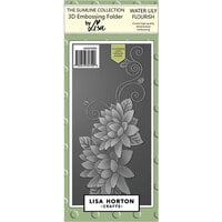 Lisa Horton Crafts - 3D Embossing Folder with Coordinating Dies - Water Lily Flourish
