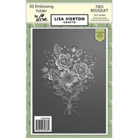 Lisa Horton Crafts - 3D Embossing Folder with Coordinating Dies - Tied Bouquet