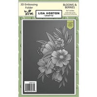 Lisa Horton Crafts - 3D Embossing Folder with Coordinating Dies -Blooms and Berries