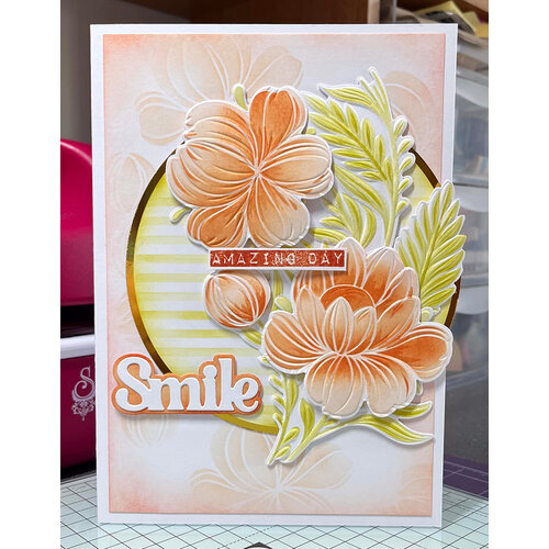 Lisa Horton Crafts - 3D Embossing Folder with Coordinating Dies - Blooming  Marvellous