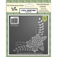 Lisa Horton Crafts - 3D Embossing Folders with Coordinating Dies - Contemporary Corner