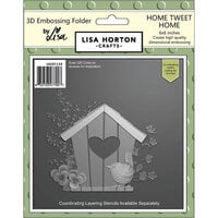 Lisa Horton Crafts - 3D Embossing Folders with Coordinating Dies - Home Tweet Home