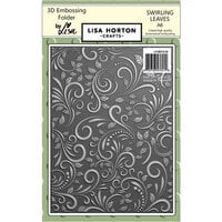 Lisa Horton Crafts - 3D Embossing Folder - Swirling Leaves