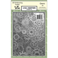 Lisa Horton Crafts - 3D Embossing Folder - Gears