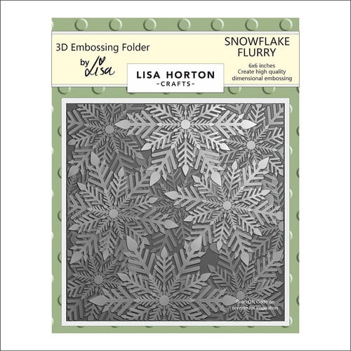 Lisa Horton Crafts - Christmas - 3D Embossing Folders - Snowflake Flurry