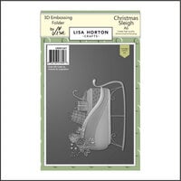 Lisa Horton Crafts - Christmas - 3D Embossing Folder with Coordinating Dies - Christmas Sleigh
