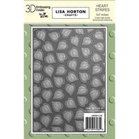 Lisa Horton Crafts - 3D Embossing Folder - Heart Stripes