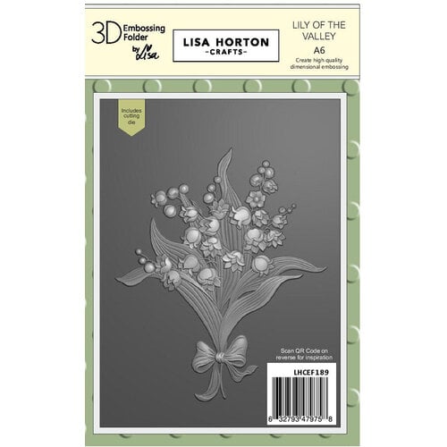 Lisa Horton Crafts - 3D Embossing Folder with Coordinating Dies - Lily of  the Valley