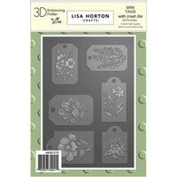 image of Lisa Horton Crafts - 3D Embossing Folder with Inset Dies - Mini Tags