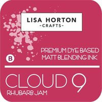 Lisa Horton Crafts - Cloud 9 - Premium Dye Based Ink Pad - Matt Blending Ink - Rhubarb Jam