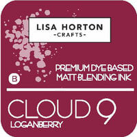 Lisa Horton Crafts - Cloud 9 - Premium Dye Based Ink Pad - Matt Blending Ink - Loganberry