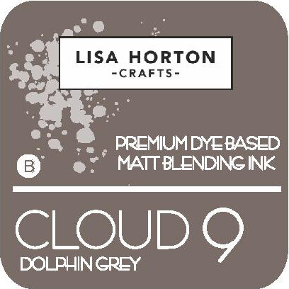 Lisa Horton Crafts - Cloud 9 - Premium Dye Based Ink Pad - Matt Blending Ink - Dolphin Grey