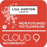 Lisa Horton Crafts - Cloud 9 - Premium Dye Based Ink Pad - Matt Blending Ink - Red Grapefruit