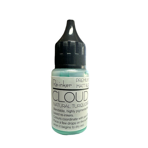 Lisa Horton Crafts - Cloud 9 - Premium Dye Based Ink - Matt Blending Ink - Reinker - Natural Turquoise