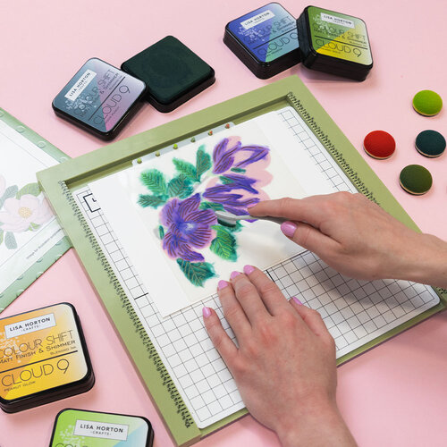 Lisa Horton Crafts - Cloud 9 Matte Blending Color Shift Ink Pad - Lagoon Punch