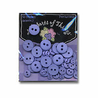 Lasting Impressions - Mixed Mini Buttons - Matte Finish - Periwinkle, CLEARANCE