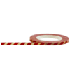 Little B - Decorative Paper Tape - Red and Antique Stripes - 3mm
