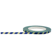 Little B - Decorative Paper Tape - Blue and Antique Stripes - 3mm