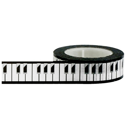 Little B - Decorative Paper Tape - Piano Keys - 15mm