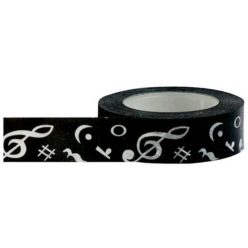 Little B - Decorative Paper Tape - Music Notes - 15mm