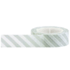 Little B - Decorative Paper Tape - Light Grey Diagonal Stripes - 15mm