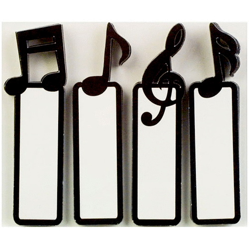 Little B - Decorative Paper Tabs - Music Notes