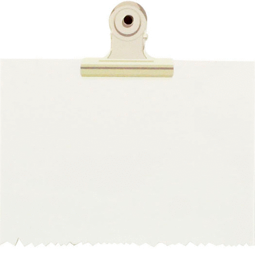 Little B - Decorative Paper Notes - Metal Clip