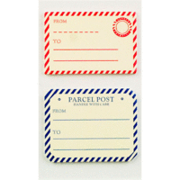 Little B - Decorative Self Adhesive Paper Labels  - Parcel To and From