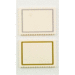 Little B - Decorative Self Adhesive Paper Labels  - Gold and Silver Scallop