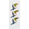 Little B - Decorative 3 Dimensional Stickers with Gem and Glitter Accents - Hummingbirds - Mini